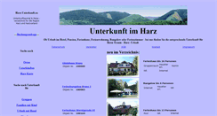 Desktop Screenshot of harz-unterkunft.eu