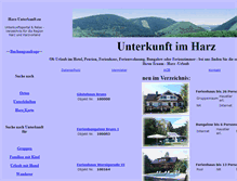 Tablet Screenshot of harz-unterkunft.eu